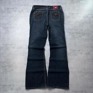 Y2K YMI Grunge Flared Wide Leg Low Rise Denim Jeans